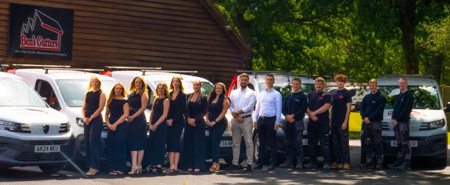 our team of gutter cleaners in Oxford